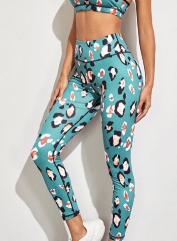 Women's Leggings Slim Leopard High Waist Casual Track Pants