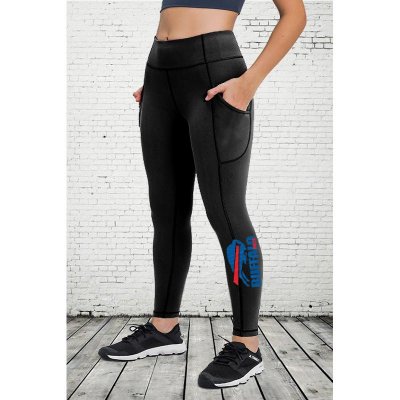 BUFFALO BILLS Women's High Pocket Waist Yoga Pants Slimming Booty Leggings Workout Running Butt Lift Tights