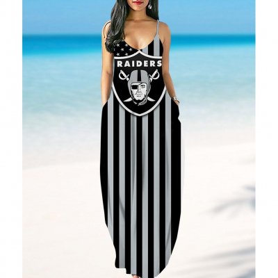 Las Vegas Raiders summer suspender dress