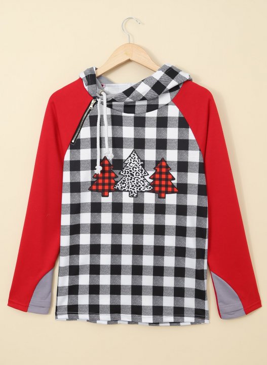 Color Block Autumn Festival Hoodie