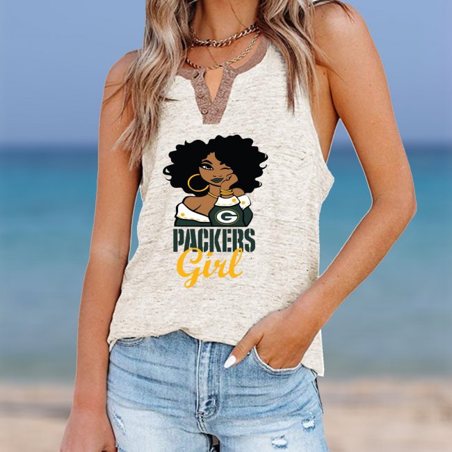 GREEN BAYPACKERS Should Support V- Neck Pocket Button Vests