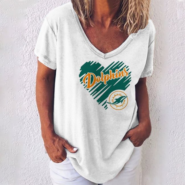 Women's Baseball Printed Short Sleeve Casual Tops