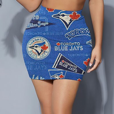 Toronto Blue Jays Women's Elastic Waist Hip Skirt