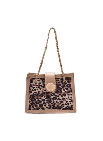 Women's Shoulder Bag Leopard Vintage Leather Bag