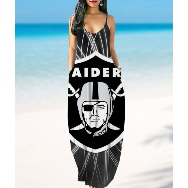 Las Vegas Raiders summer suspender dress