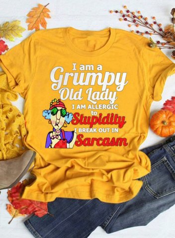 I Am Grumpy Old Lady I Am Allergic To Stupidity I Break Out Funny Women's T-Shirt Funny Gift Shirt