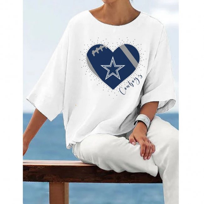 Women's Cowboys Printed Beach Casual Tops