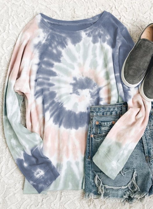 Casual Tie-dye Sweatshirt