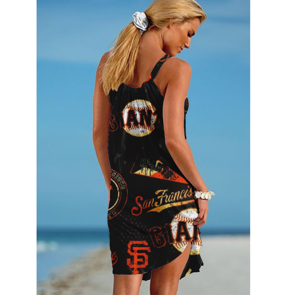 New York Giants Loose Holiday Beach Dress