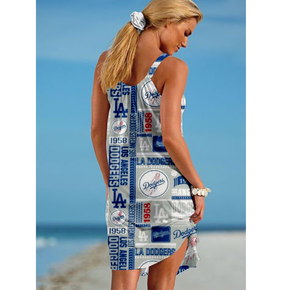 Los Angeles Dodgers Loose Holiday Beach Dress