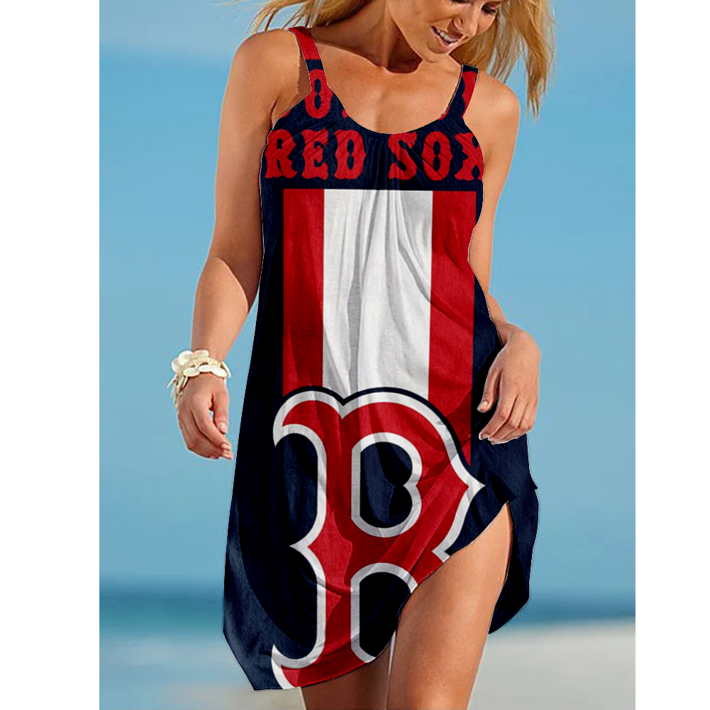 Boston Red Sox Loose Holiday Beach Dress