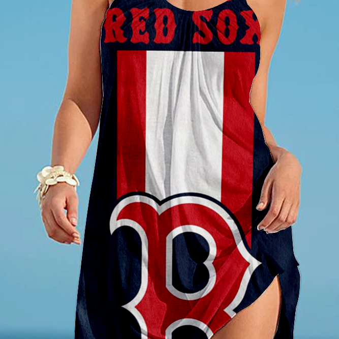 Boston Red Sox Loose Holiday Beach Dress