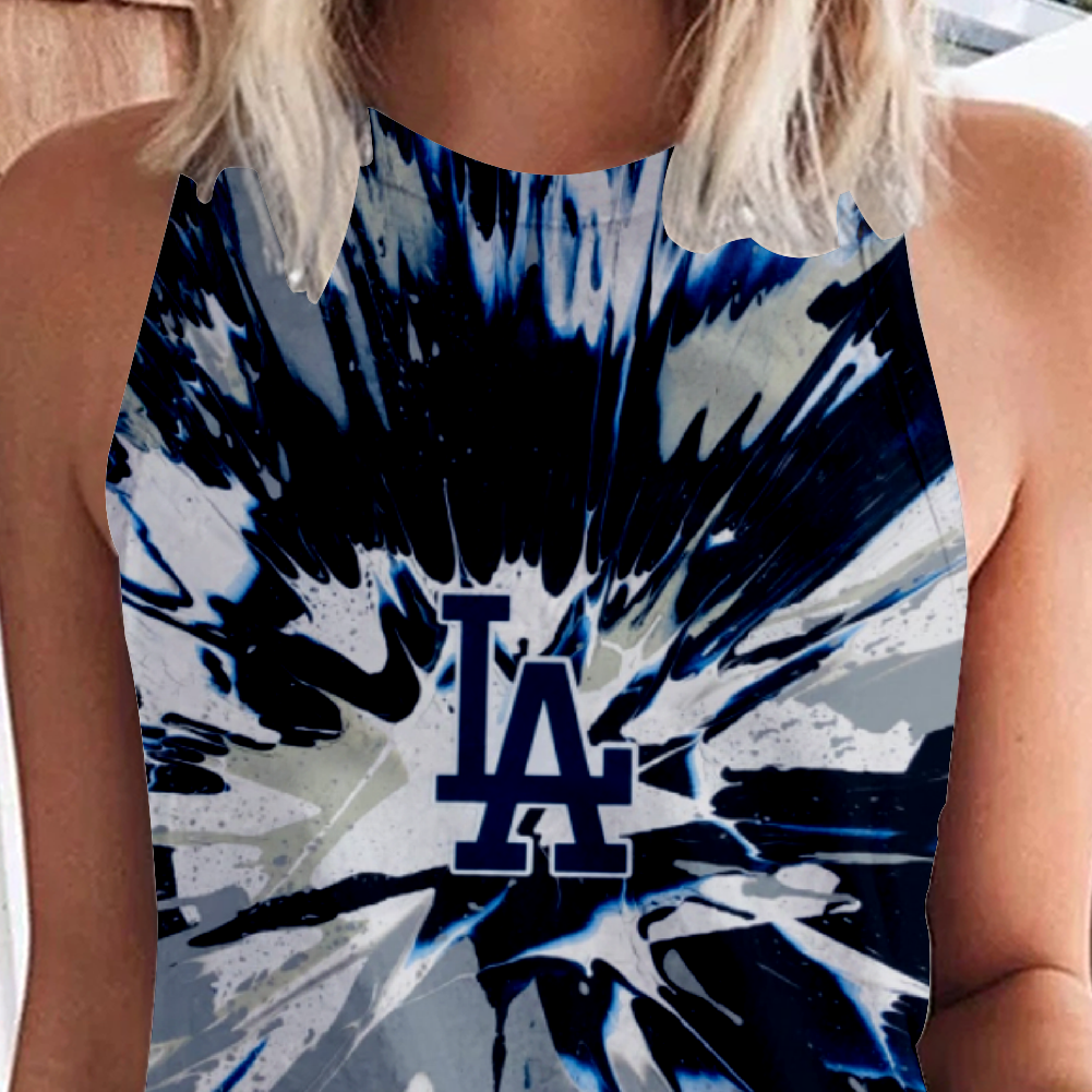 Los Angeles Dodgers Round-Necked Shows Off the Shoulders Vest