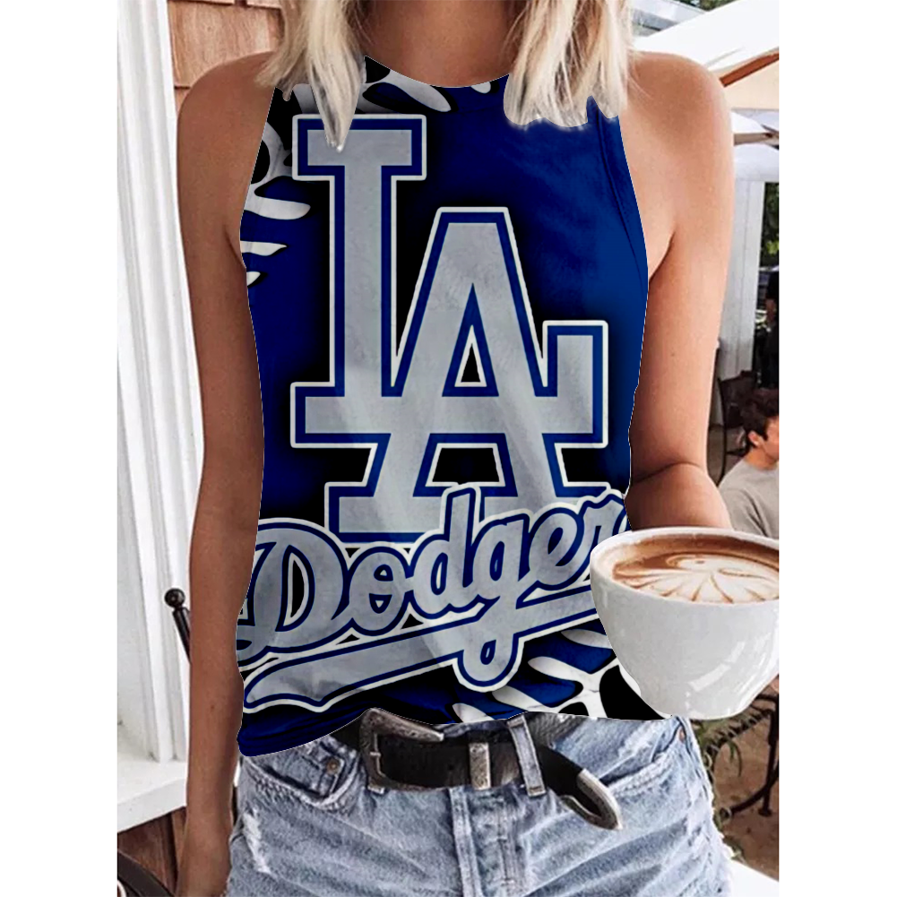 Los Angeles Dodgers Round-Necked Shows Off the Shoulders Vest