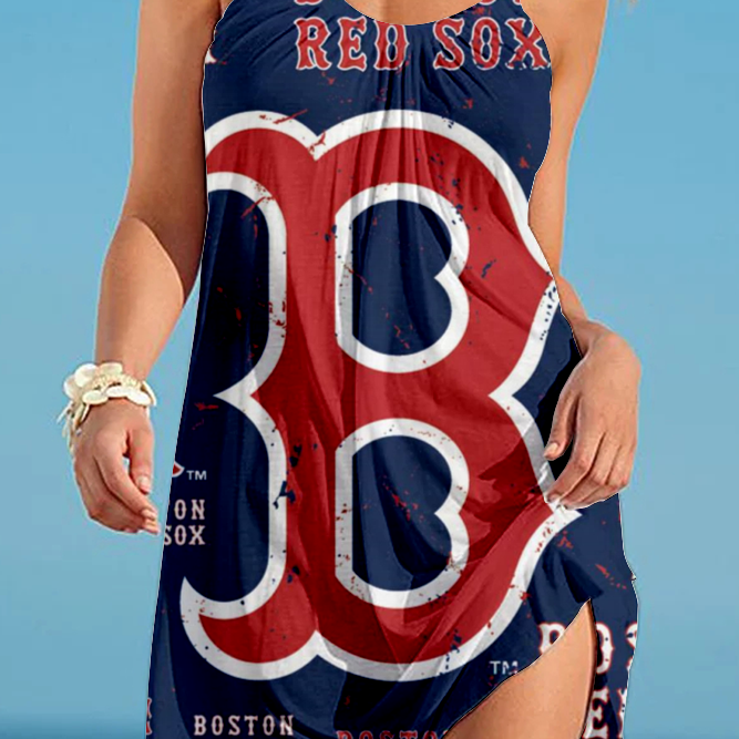 Boston Red Sox Loose Holiday Beach Dress