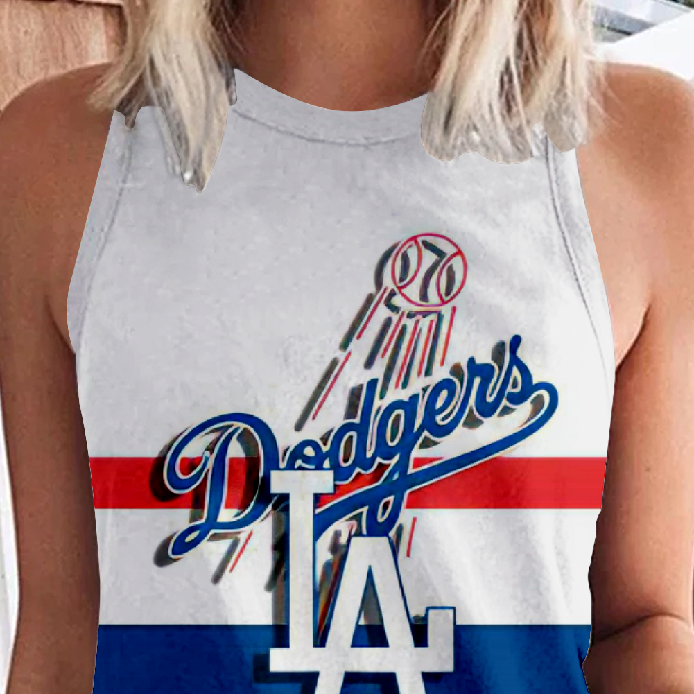 Los Angeles Dodgers Round-Necked Shows Off the Shoulders Vest