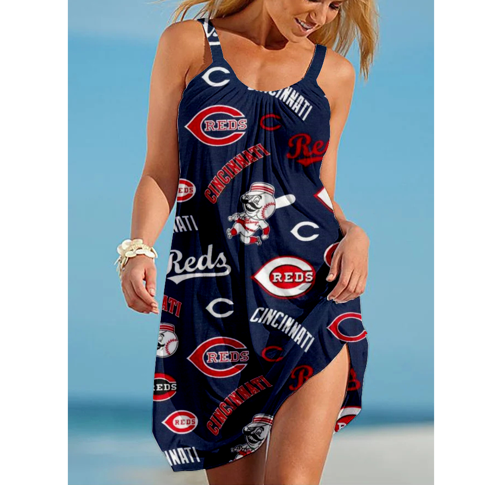 Cincinnati Reds Loose Holiday Beach Dress