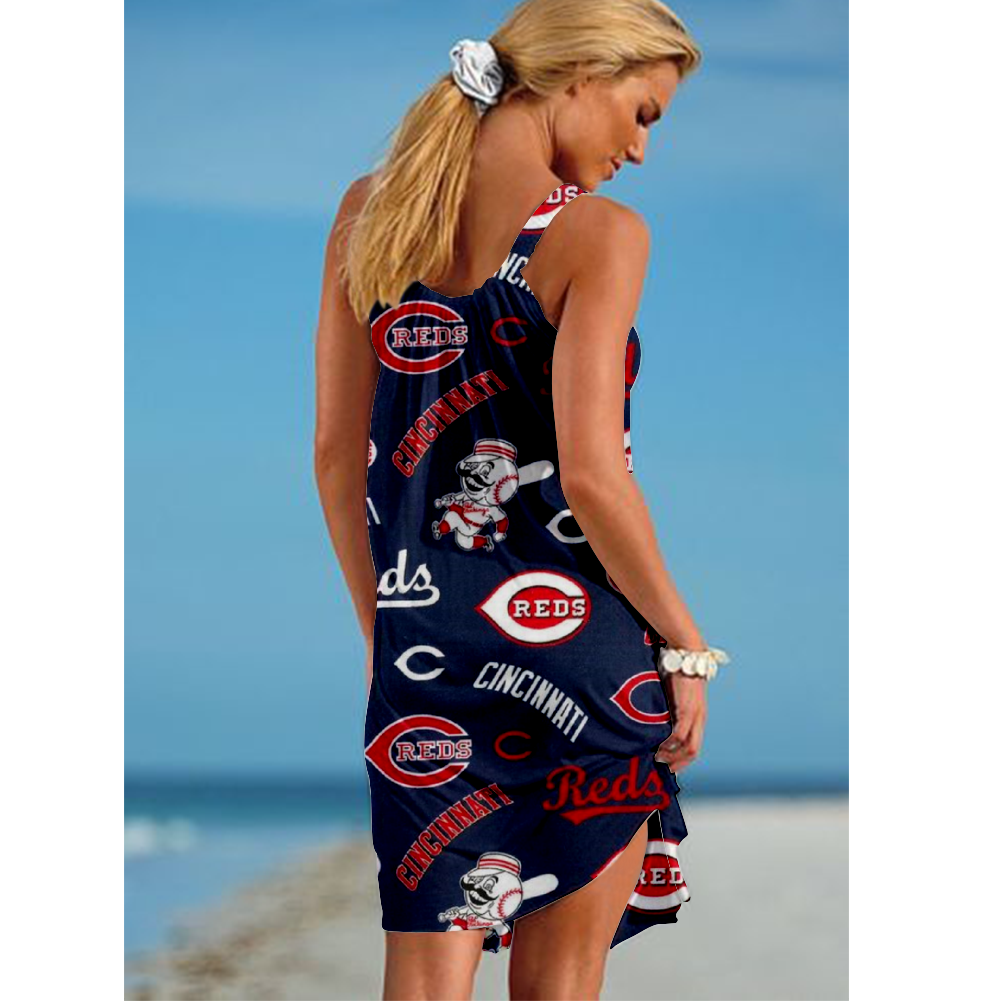 Cincinnati Reds Loose Holiday Beach Dress