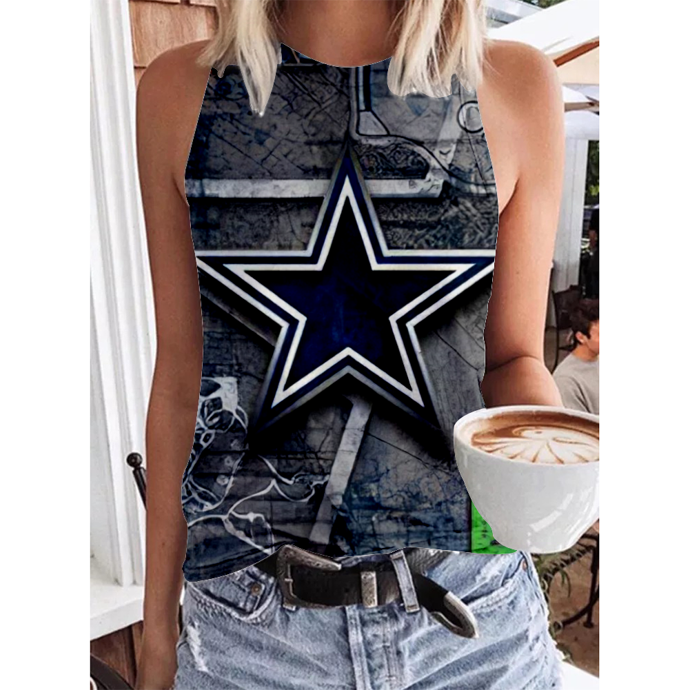 Dallas Cowboys Round-Necked Shows Off the Shoulders Vest