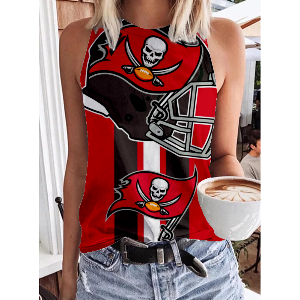 Tampa Bay Buccaneers Round-Necked Shows Off the Shoulder Vest