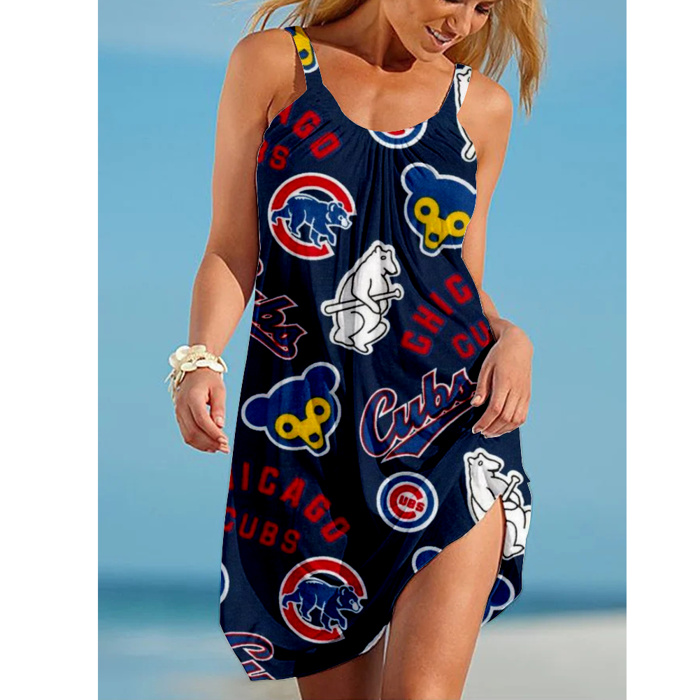 Chicago Cubs Loose Holiday Beach Dress