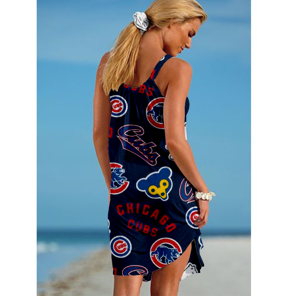 Chicago Cubs Loose Holiday Beach Dress