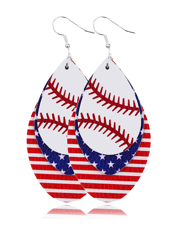 Independence Day Ball Multilayer Earrings