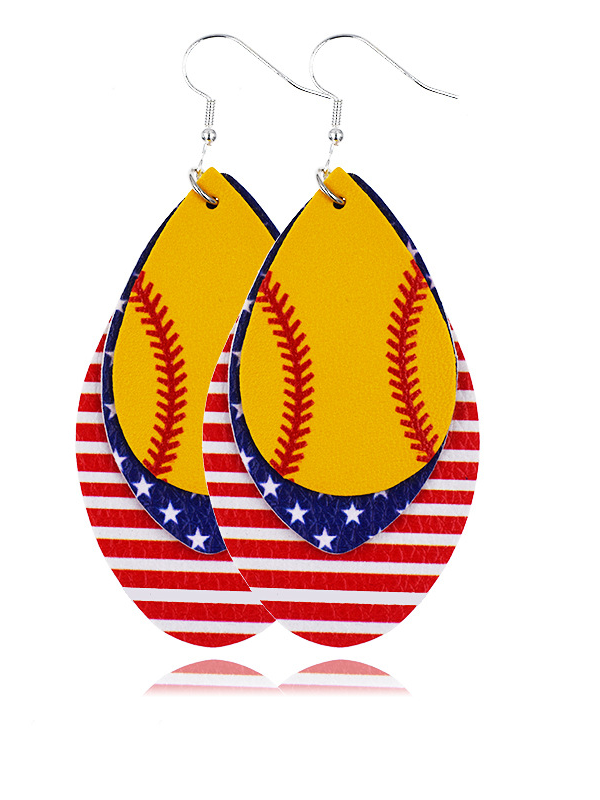 Independence Day Ball Multilayer Earrings