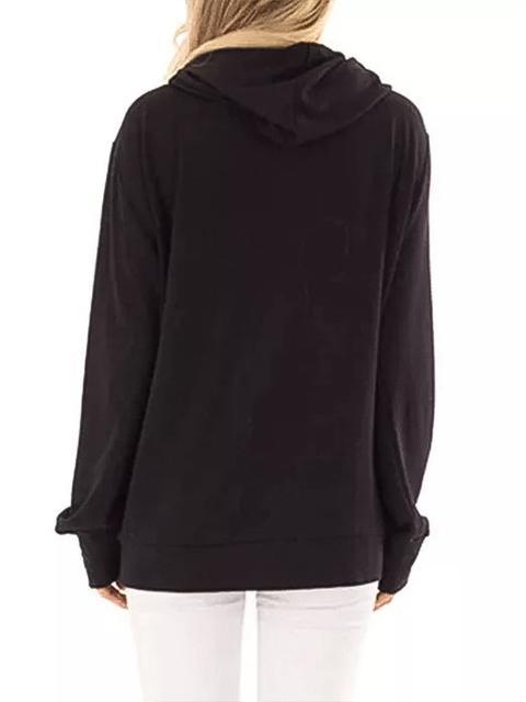 Women's Faith Printed Cowl Neck Drawstring Hooded Sweatshirt