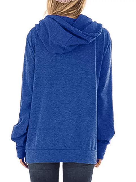 Women's Faith Printed Cowl Neck Drawstring Hooded Sweatshirt