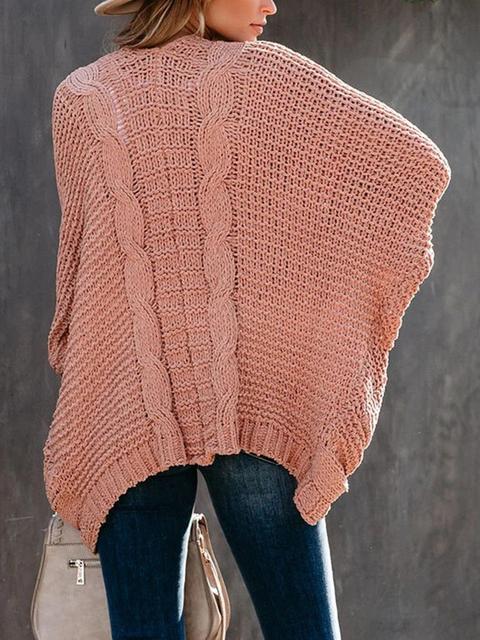 Pure Color Knitting Sweater Cardigan