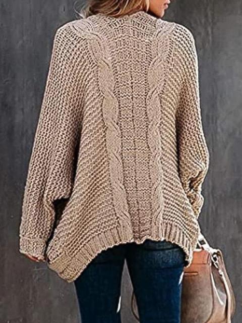 Pure Color Knitting Sweater Cardigan