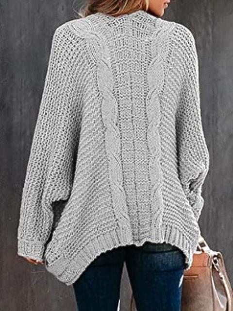 Pure Color Knitting Sweater Cardigan