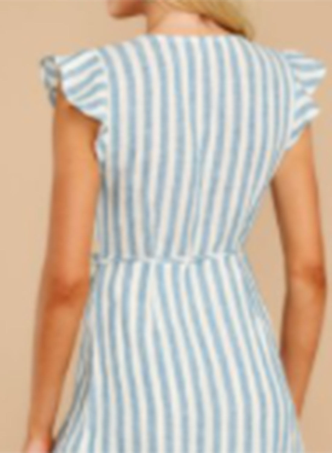 Women's Mini Dresses Fashion Striped Sleeveless Bodycon V Neck Casual Dress