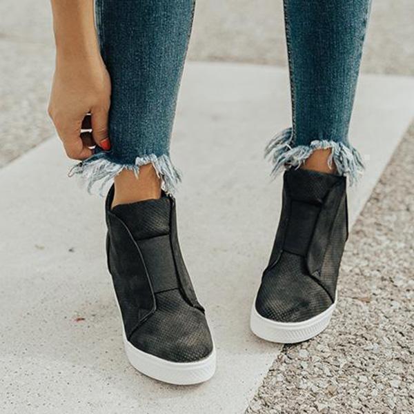 Solespairs Fashion Stylish Daily Wedge Sneakers