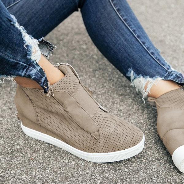 Solespairs Fashion Stylish Daily Wedge Sneakers