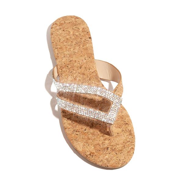 Solespairs Shiny Rainstone Casual Flip-flop Slippers