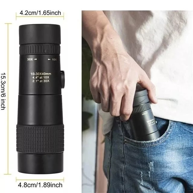 4K 10-300X30mm/10-300X40mm Super Telephoto Zoom Monocular Telescope (New Release)