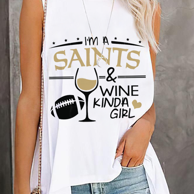 New Orleans Saints Round Collar Short Sleeves Loose T-Shirt