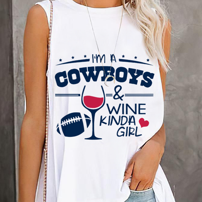 Dallas Cowboyss Round Collar Short Sleeves Loose T-Shirt