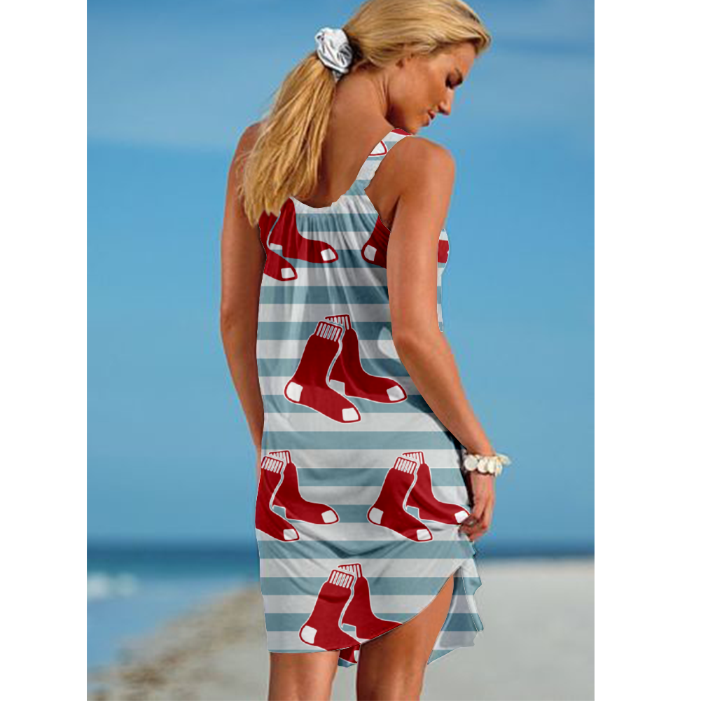 Boston Red Sox Loose Holiday Beach Dress