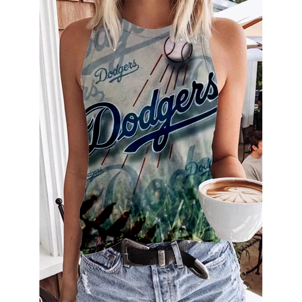 Los Angeles Dodgers Round-Necked Shows Off the Shoulders Vest