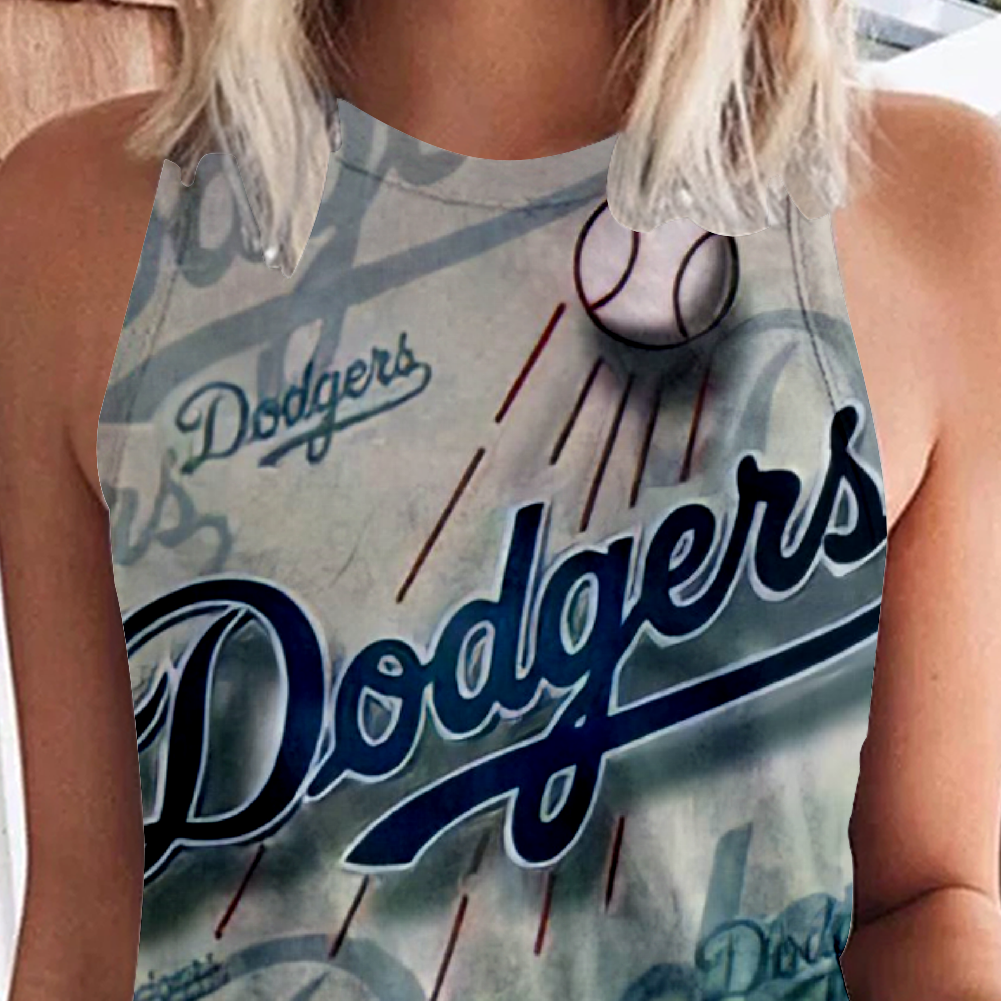Los Angeles Dodgers Round-Necked Shows Off the Shoulders Vest