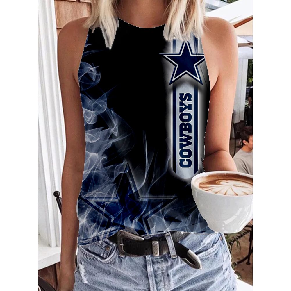 Dallas Cowboys Round-Necked Shows Off the Shoulders Vest
