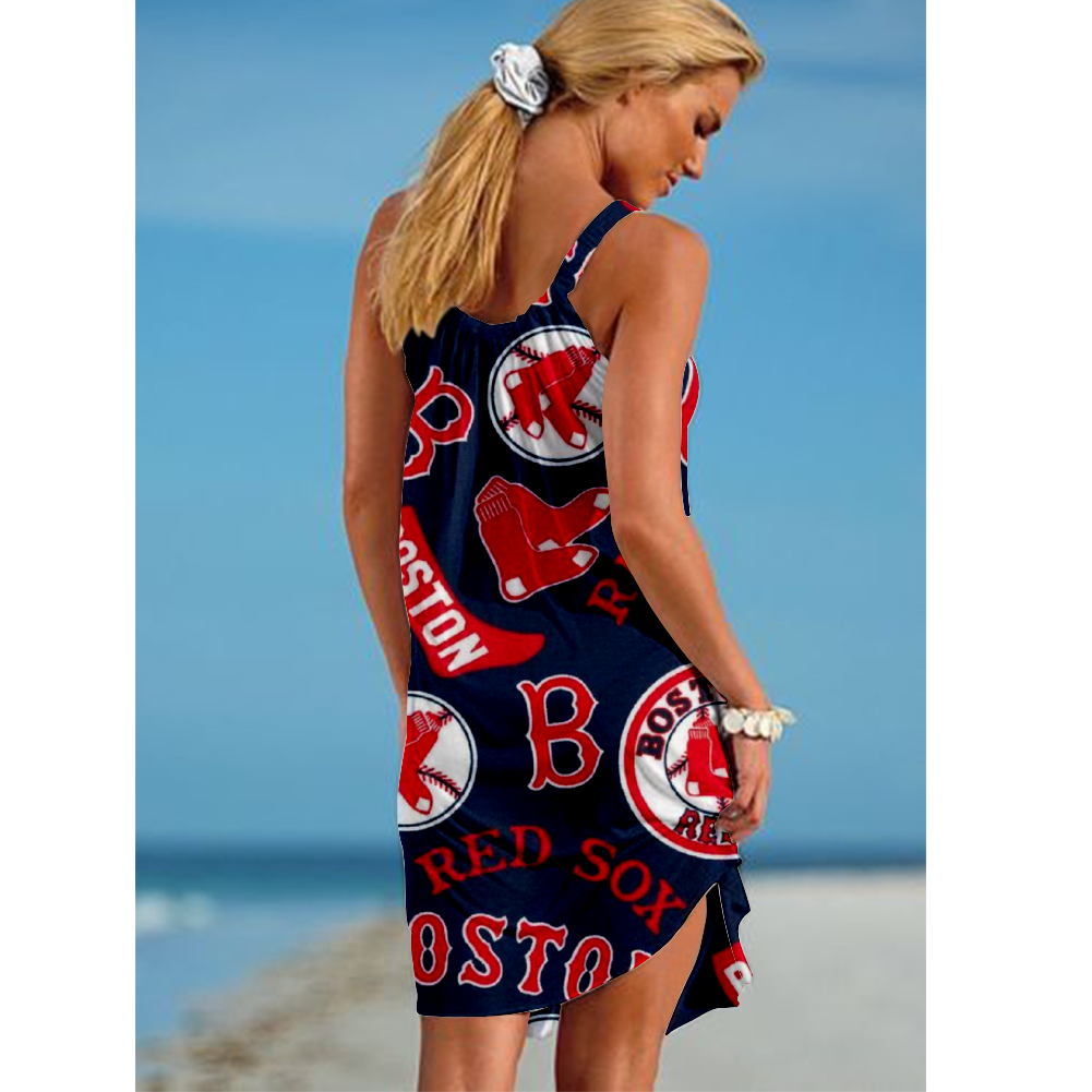 Boston Red Sox Loose Holiday Beach Dress