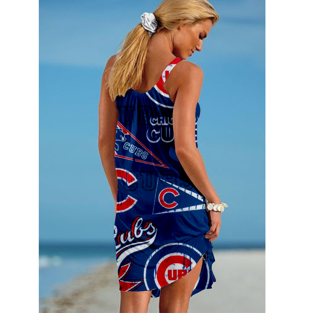 Chicago Cubs Loose Holiday Beach Dress