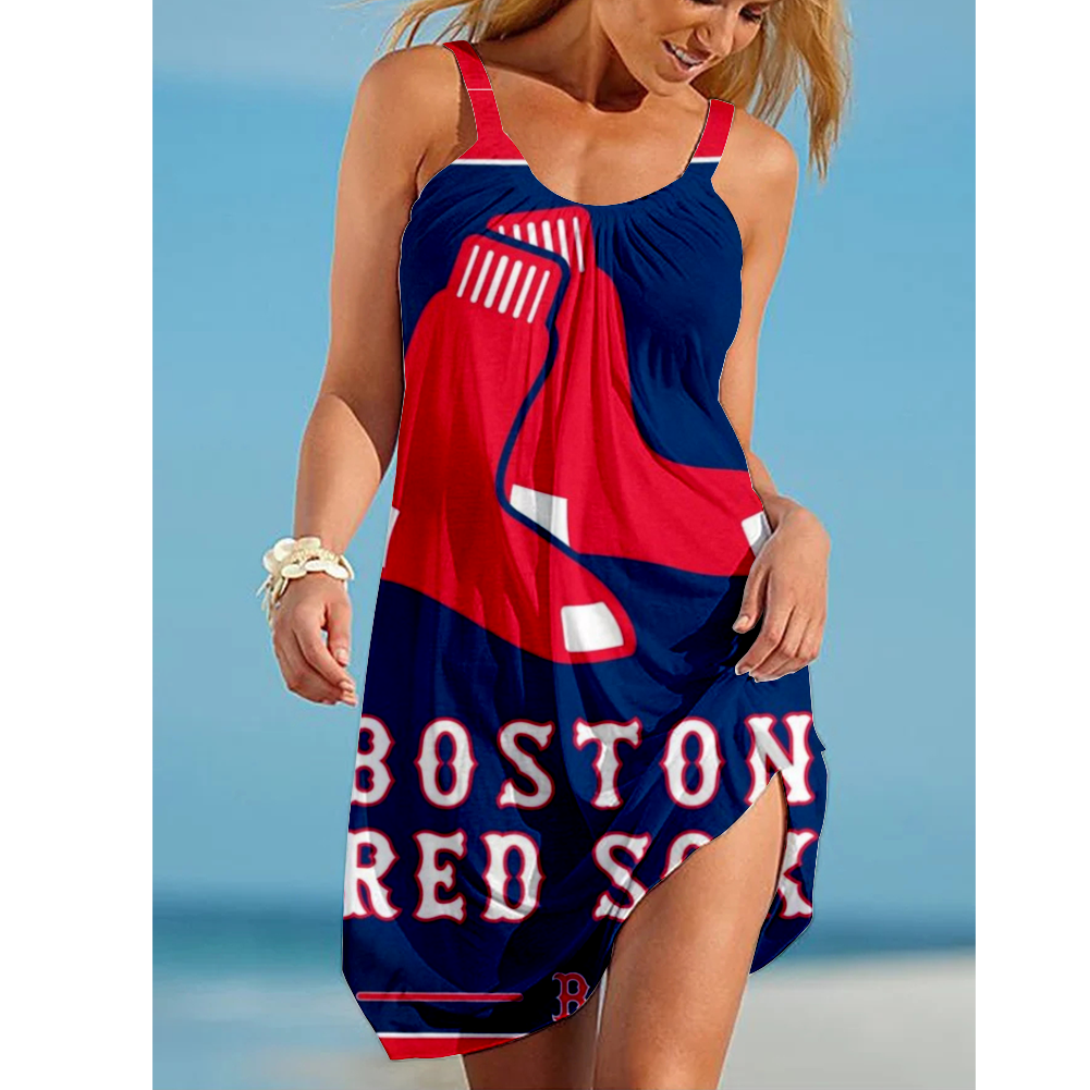 Boston Red Sox Loose Holiday Beach Dress