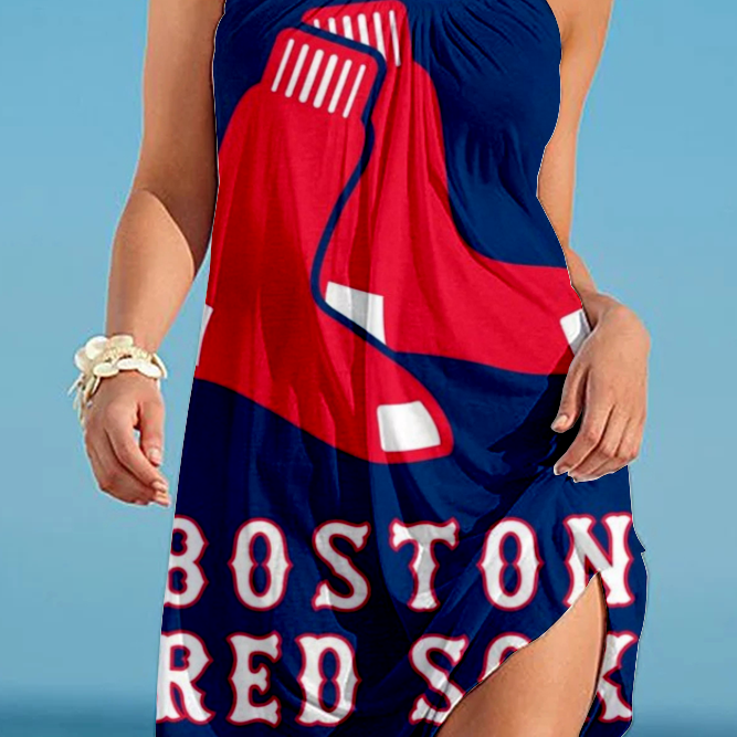 Boston Red Sox Loose Holiday Beach Dress