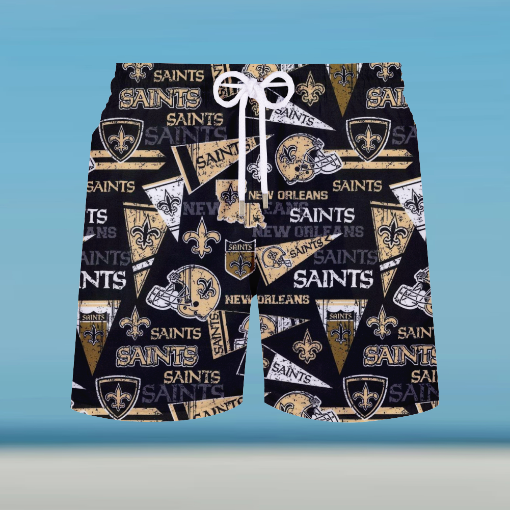 New Orleans Saints Men's Drawstring Shorts