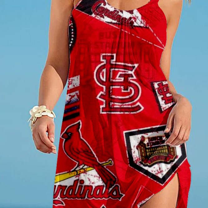 St. Louis Cardinals Loose Holiday Beach Dress